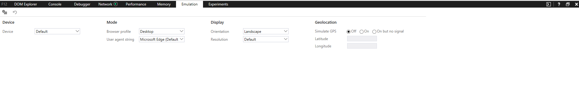 Screenshot of the IE Console