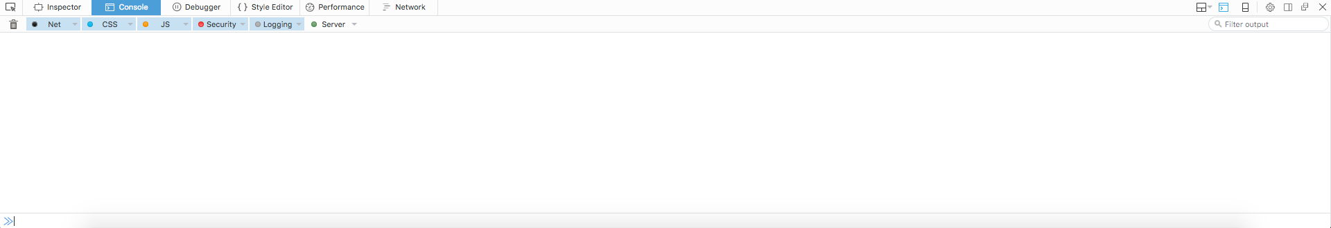 Screenshot of the FireFox Console